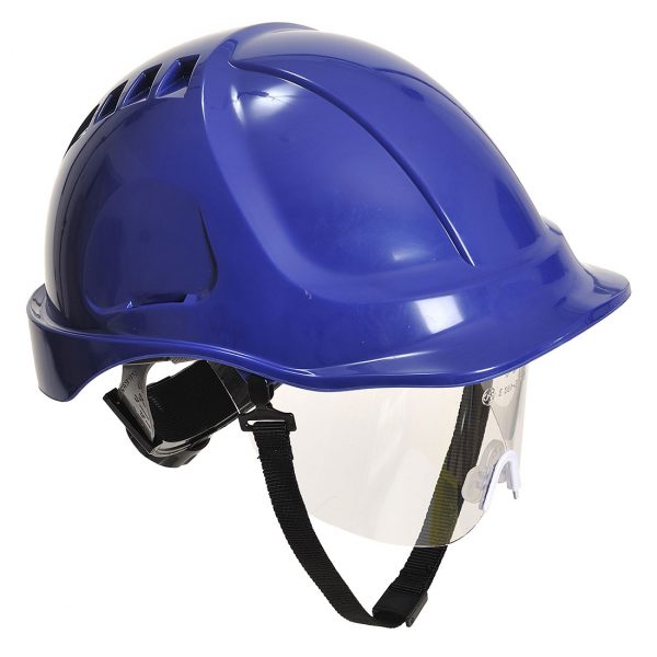 Casque à visière Portwest Endurance plus visor bleu