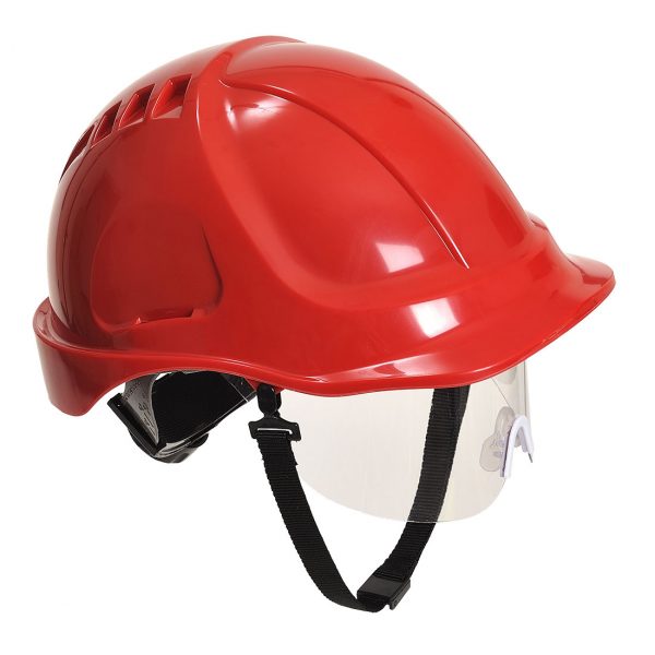 Casque à visière Portwest Endurance plus visor rouge