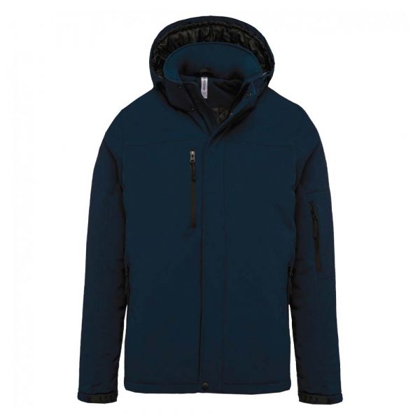 Parka softshell KARIBAN doublée capuche homme marine