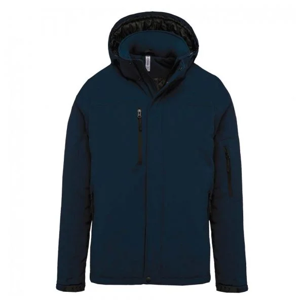 parka-softshell-kariban-doublee-capuche-homme-marine Parka softshell KARIBAN doublée capuche homme marine