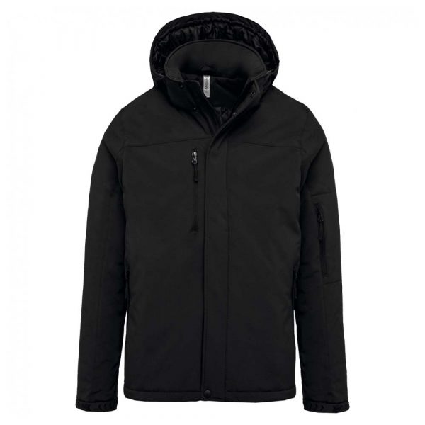 Parka softshell KARIBAN doublée capuche homme noir