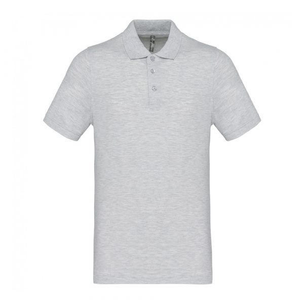 Polo piqué manches courtes homme Kariban ash heather