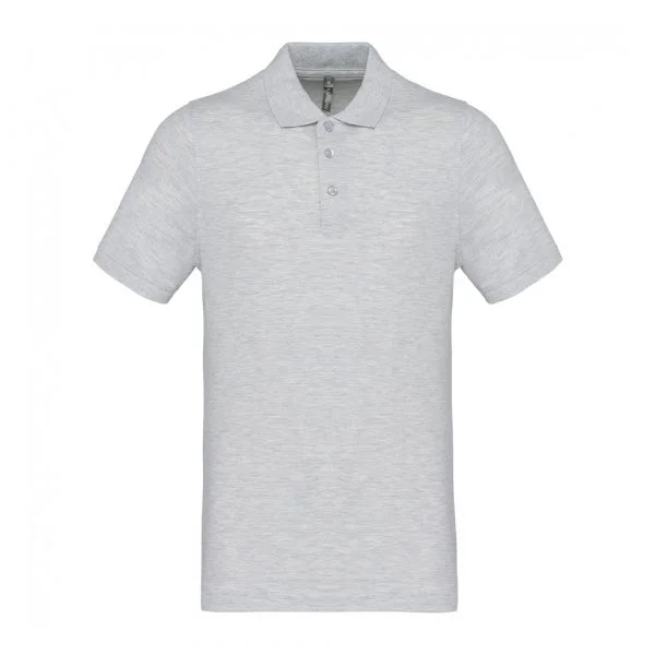 Polo piqué manches courtes homme Kariban ash heather