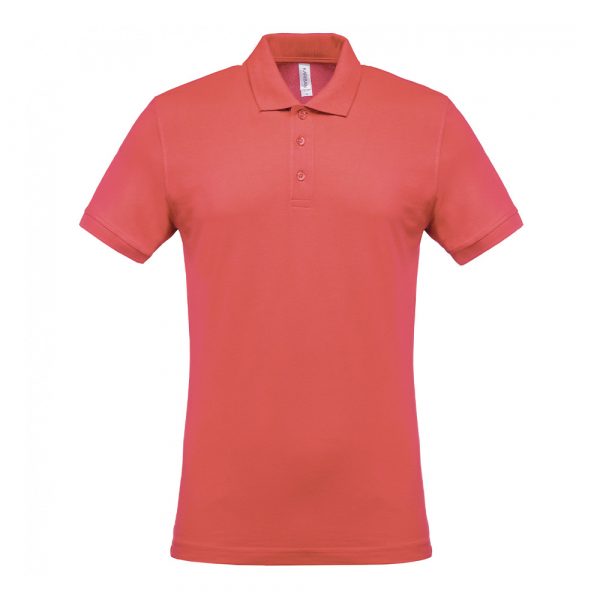 Polo piqué manches courtes homme Kariban true coral