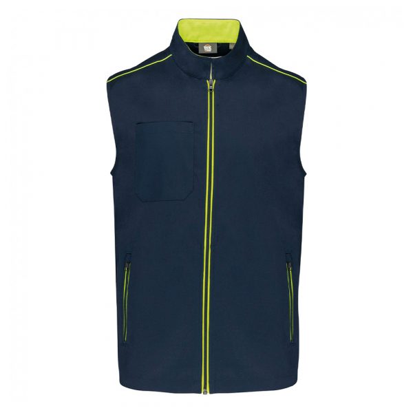 Gilet DayToDay homme navy fluorescent yellow