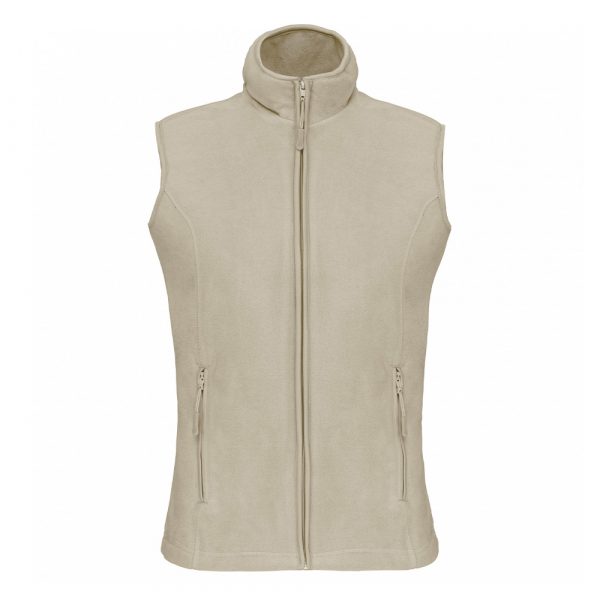 Gilet micropolaire femme Kariban Mélodie beige