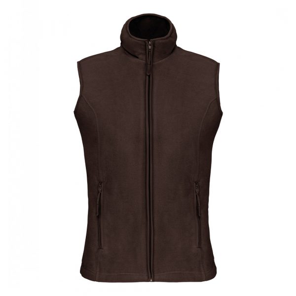 Gilet micropolaire femme Kariban Mélodie chocolat