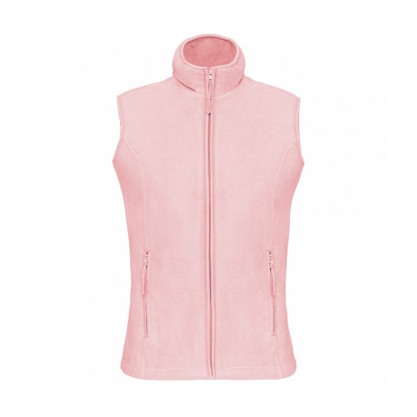 Gilet micropolaire femme Kariban Mélodie rose pale