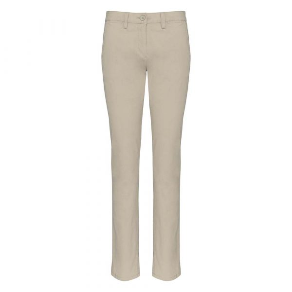 Pantalon chino femme Kariban beige