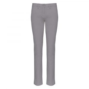 Pantalon chino femme Kariban gris