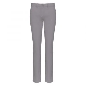 Pantalon chino femme Kariban gris