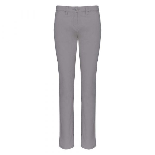 Pantalon chino femme Kariban gris