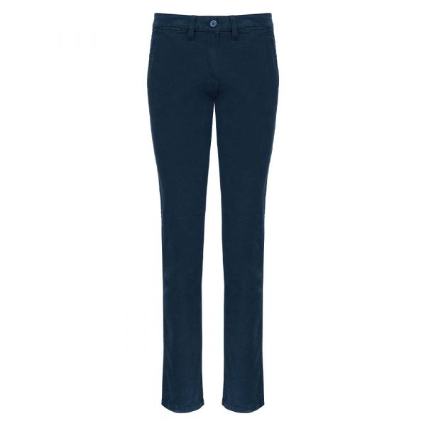 Pantalon chino femme Kariban marine