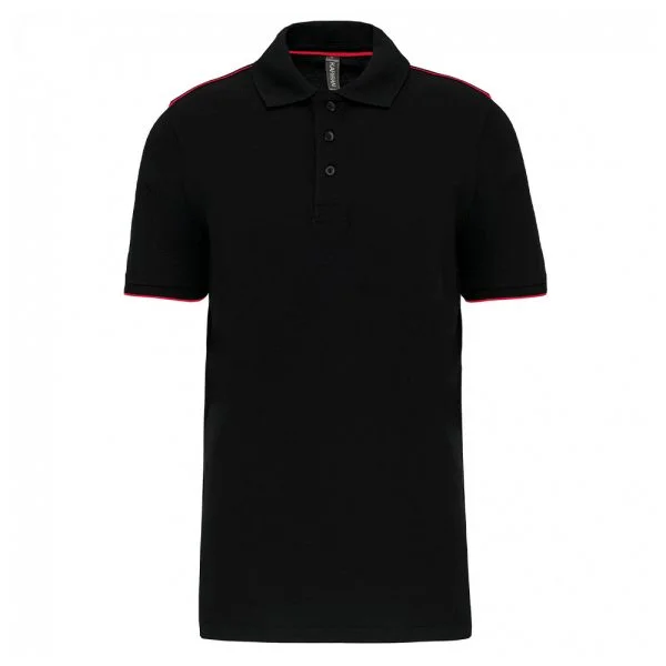 polo-daytoday-contraste-manches-courtes-homme-black-red Polo DayToDay contrasté manches courtes homme black red