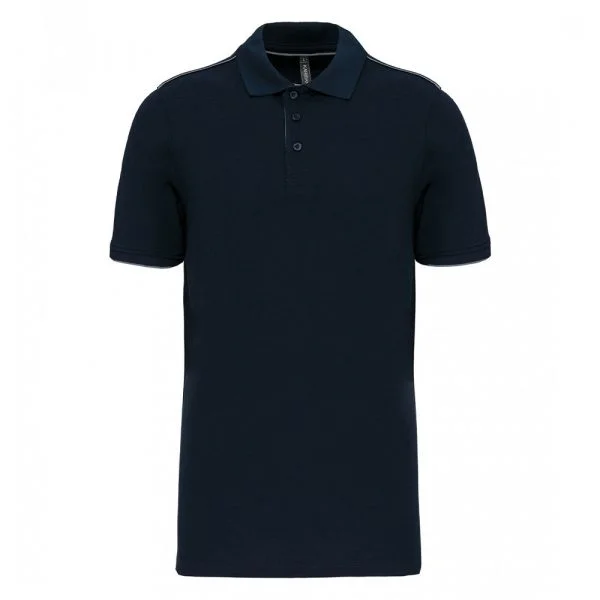 polo-daytoday-contraste-manches-courtes-homme-navy-silver Polo DayToDay contrasté manches courtes homme navy silver