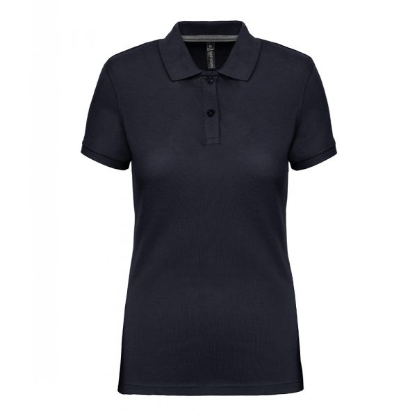 Polo manches courtes femme marine