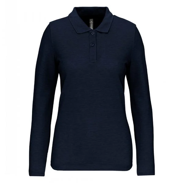 polo-manches-longues-femme-marine Polo manches longues femme marine