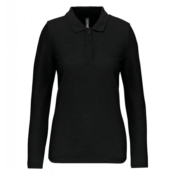 polo-manches-longues-femme-noir Polo manches longues femme noir