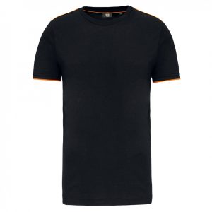 T-shirt WK DayToDay manches courtes black orange