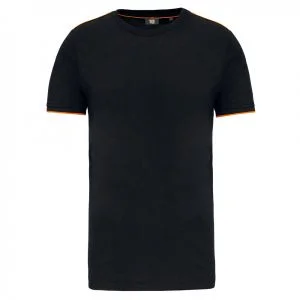 T-shirt WK DayToDay manches courtes black orange