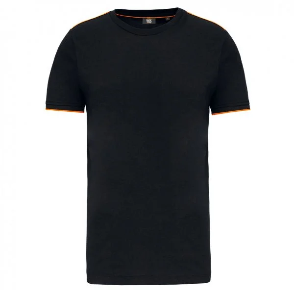 T-shirt WK DayToDay manches courtes black orange