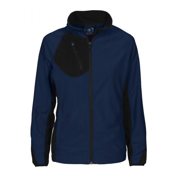 Veste femme micropolaire contrastée Prio bleu marine