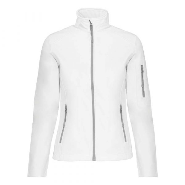 Veste softshell femme Kariban blanc