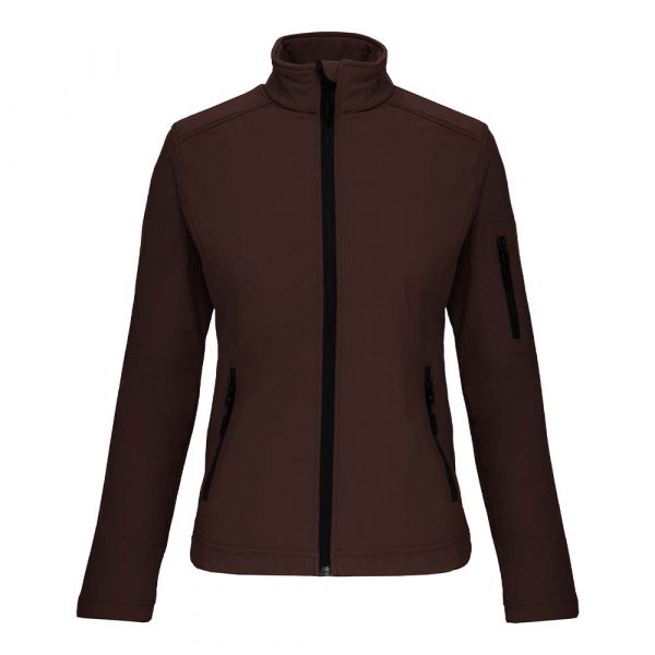 Veste softshell femme Kariban chocolat