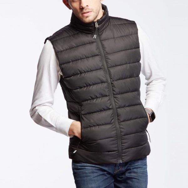 Bodywarmer doudoune unisexe sans manches noir