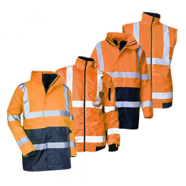 Kit de parkas haute-visibilité LMA PREVENTION version orange 1