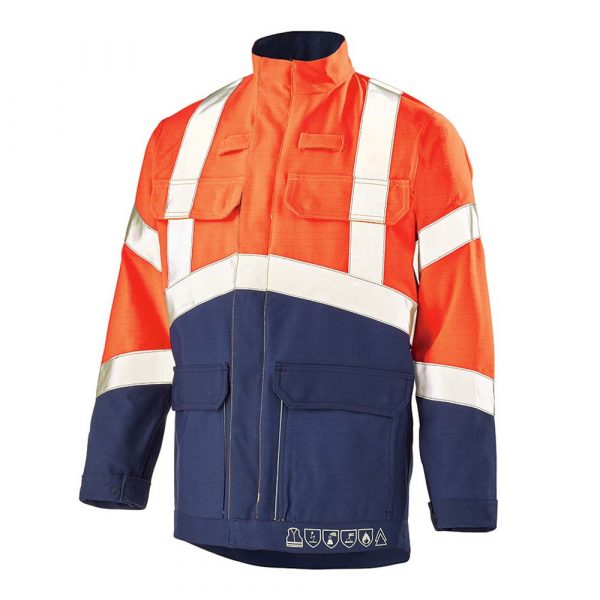 BLOUSON CEPOVETT SILVER TECH 260 orange/marine