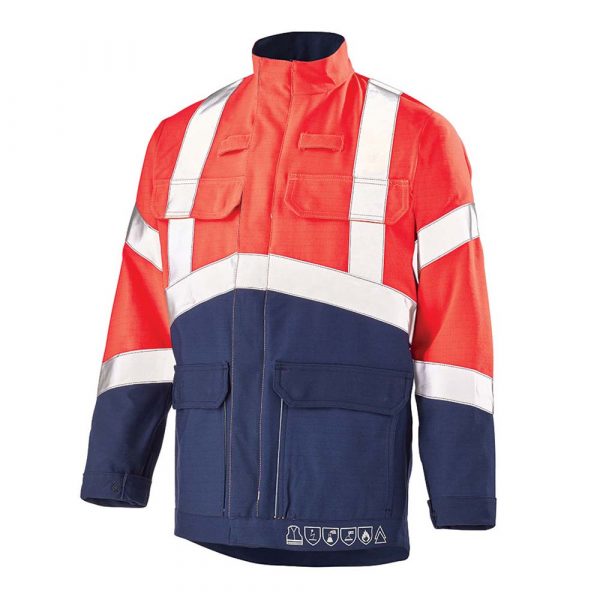 BLOUSON CEPOVETT SILVER TECH 260 rouge/marine