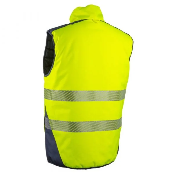 Bodywarmer HV Coverguard Yoru jaune dos