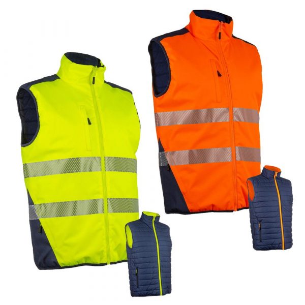 Bodywarmer HV Coverguard Yoru jaune orange