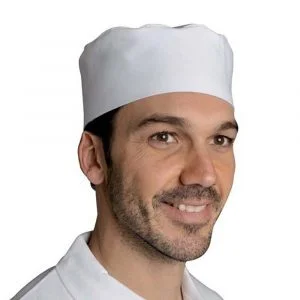 Calot Serge réglable blanc - Vêtements pâtissier