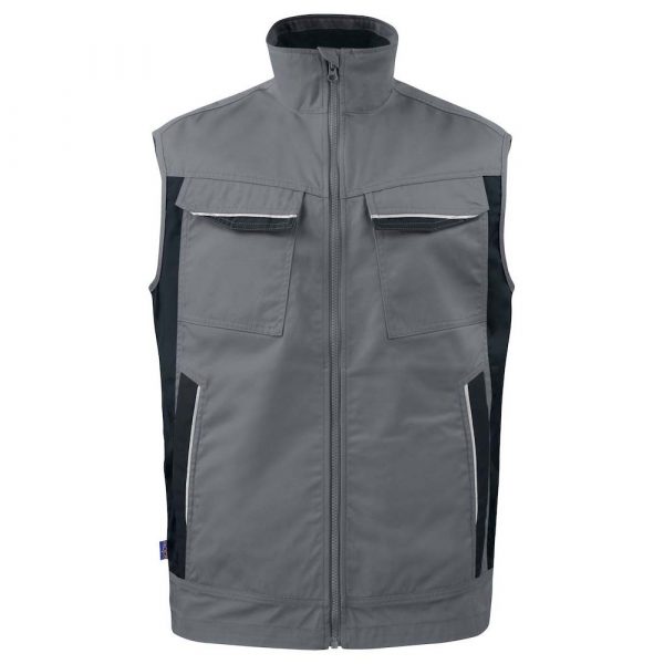 GILET CONTRASTÉ PRIO gris