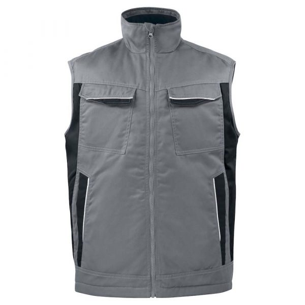 GILET DOUBLÉ CONTRASTÉ PRIO gris