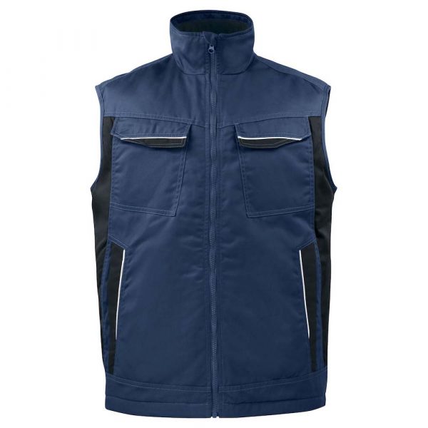 GILET DOUBLÉ CONTRASTÉ PRIO marine