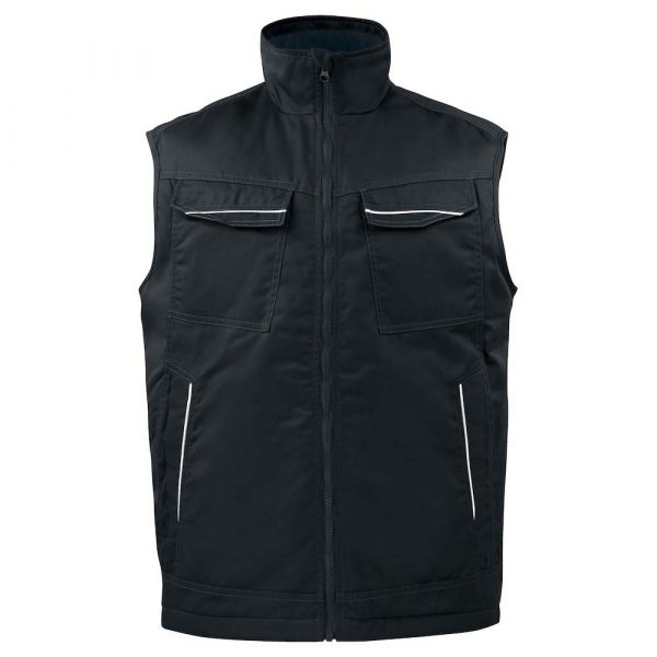 GILET DOUBLÉ CONTRASTÉ PRIO noir