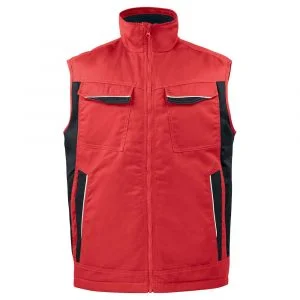 GILET DOUBLÉ CONTRASTÉ PRIO rouge