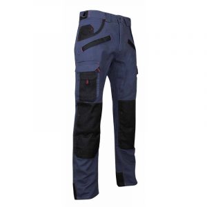 Pantalon bicolore avec poches genouillères LMA BRIQUET