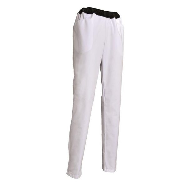 Pantalon SNV Eli poly-coton blanc