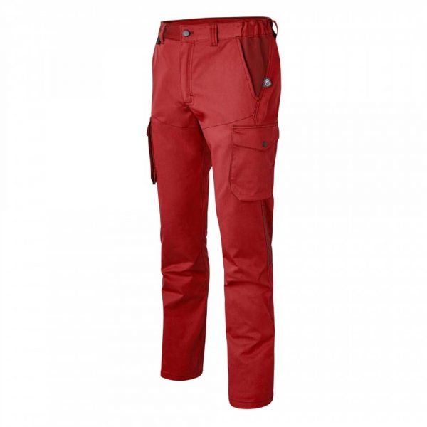 Pantalon multipoches MOLINEL Overmax rouge