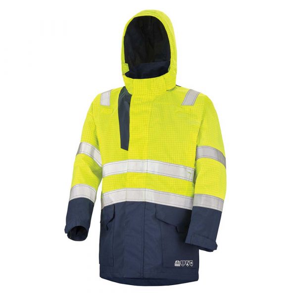 Parka CEPOVETT Haute Visibilité Multirisques ACCESS jaune