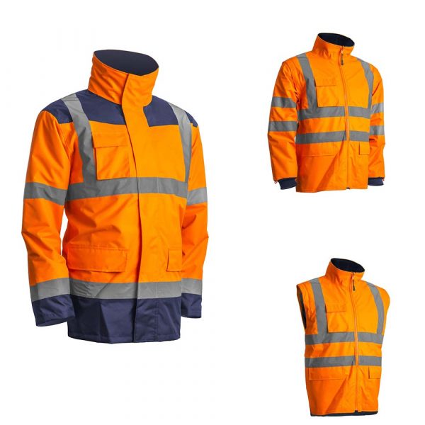 Parka multicouches 4 en 1 Coverguard KANATA orange