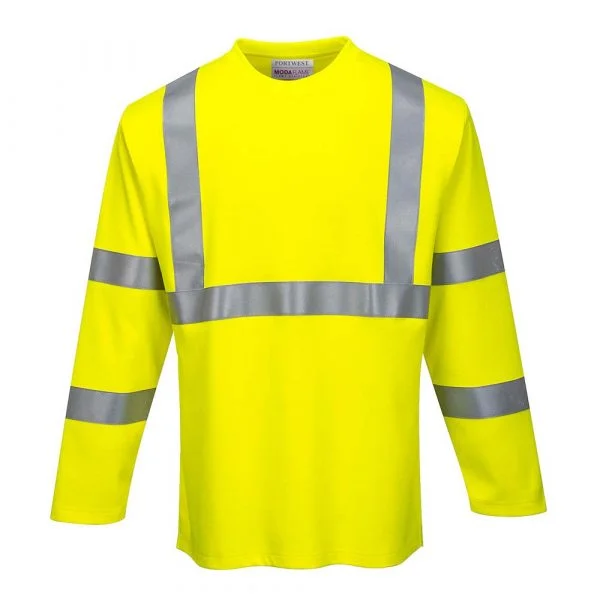 t-shirt-portwest-a-manches-longues-haute-visibilite-fr T-shirt PORTWEST à manches longues haute visibilité FR 1