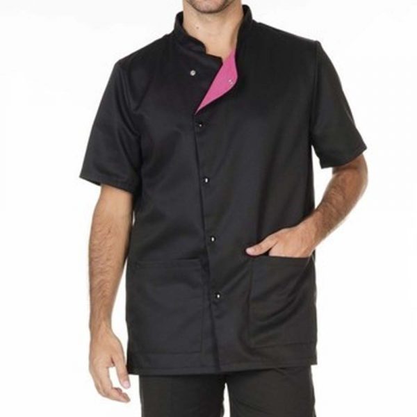 Tunique homme HASSON Jules noir-rose