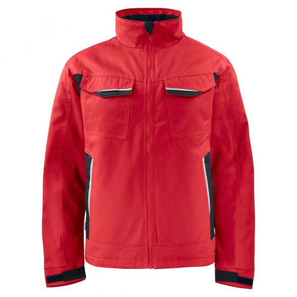 VESTE DE SERVICE PRIO CONTRASTEE DOUBLEE rouge