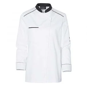 Veste de cuisine Molinel Néospirit Femme manches longues blanc noir