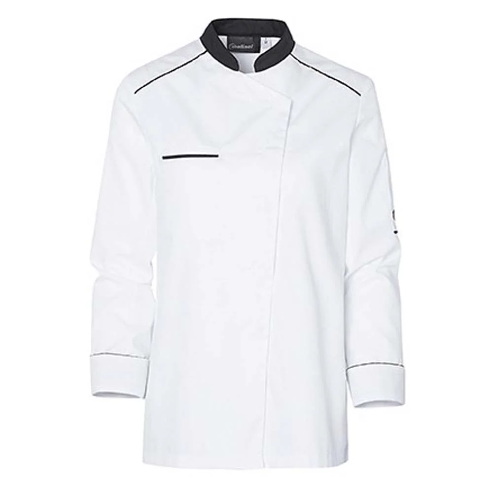 Veste de cuisine homme Néospirit Blanc et Denim - Molinel